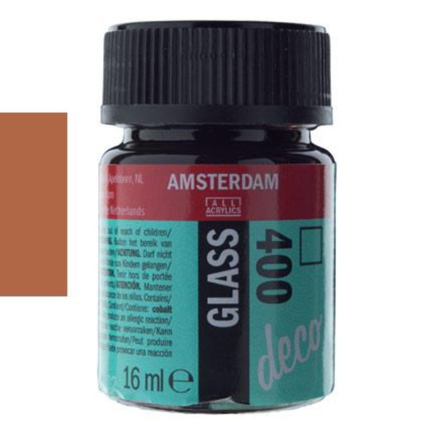 ΧΡΩΜΑ DECORFIN ΓΙΑ ΓΥΑΛΙ 16ml BROWN-ΚΑΦΕ Νο400