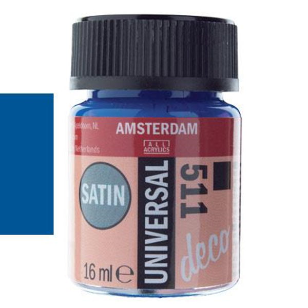 ΧΡΩΜΑ DECORFIN UNIVERSAL SATIN 16ml BLUE COBALT-ΜΠΛΕ ΚΟΒΑΛΤΙΟΥ Ν