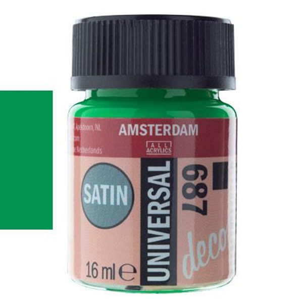 ΧΡΩΜΑ DECORFIN UNIVERSAL SATIN 16ml BRIGTH GREEN-ΠΡΑΣΙΝΟ ΦΩΤΕΙΝΟ