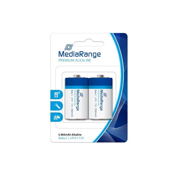 ΜΠΑΤΑΡΙΕΣ MEDIARANGE C LR14 2ΤΕΜ ALKALINE