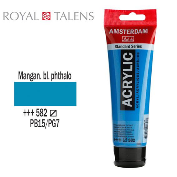 ΑΚΡΥΛΙΚΟ ΧΡΩΜΑ AMSTERDAM 120ml MANGAN BLUE PHTHAL σωληνάριο N582