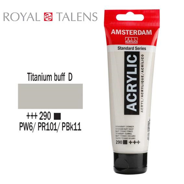 ΑΚΡΥΛΙΚΟ ΧΡΩΜΑ AMSTERDAM 120ml TITANIUM BUFF D σωληνάριο N290