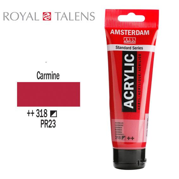ΑΚΡΥΛΙΚΟ ΧΡΩΜΑ AMSTERDAM 120ml CARMINE RED σωληνάριο N318