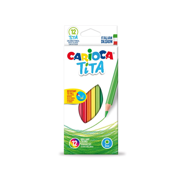 ΞΥΛΟΜΠΟΓΙΑ CARIOCA TITA 12TEM ΜΕΓΑΛΗ 3mm TIP-FALL RESISTANT