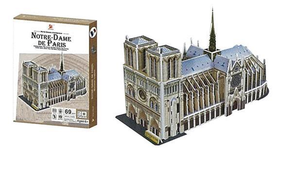 ΠΑΖΛ Charmland 3D "Παναγία των Παρισίων" Υ23x33x14εκ. 69 τεμαχία