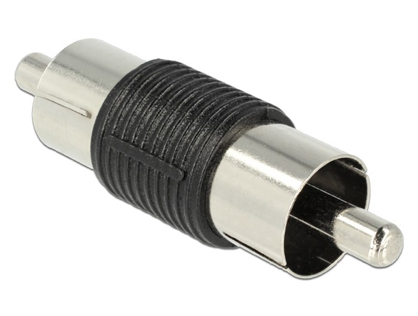 ΑΝΤΑΠΤΟΡΑΣ RCA male σε RCA male, Plastic, Black DELOCK