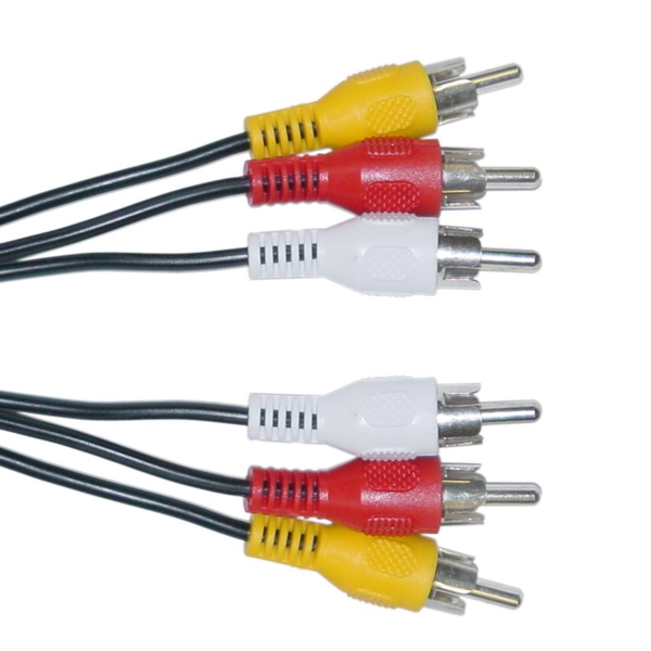 ΚΑΛΩΔΙΟ POWERTECH 3xRCA Male/3xRCA Male (red, white, yellow) 5m
