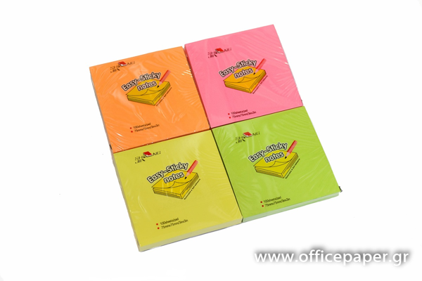 ΧΑΡΤΑΚΙΑ ΑΥΤΟΚ. EASY-STICKY NOTES ΝΕΟΝ ΠΟΡΤΟΚΑΛΙ 76Χ76 100Φ