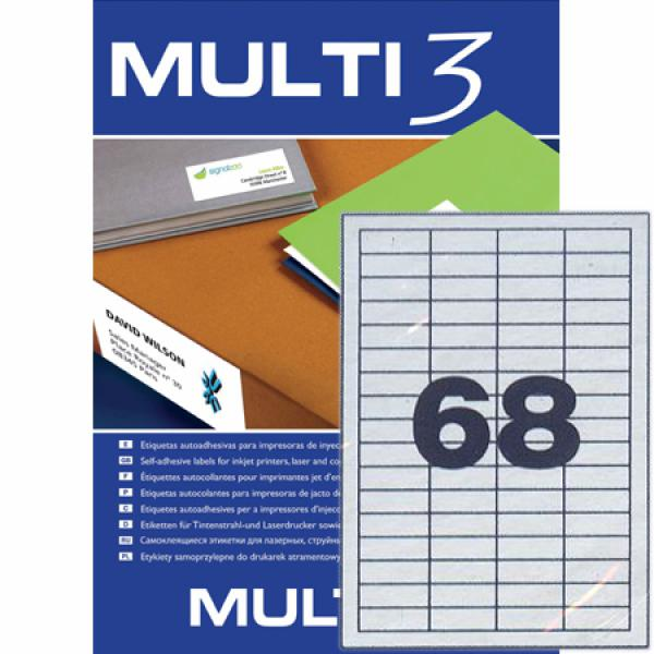 ΕΤΙΚΕΤΕΣ MULTI 3  48.5X16.9mm  Π100Φ LASER-INKJET-COPY