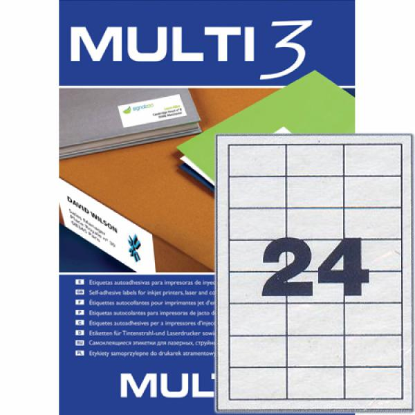 ΕΤΙΚΕΤΕΣ MULTI 3  64.6X33.8mm  Π100Φ LASER-INKJET-COPY