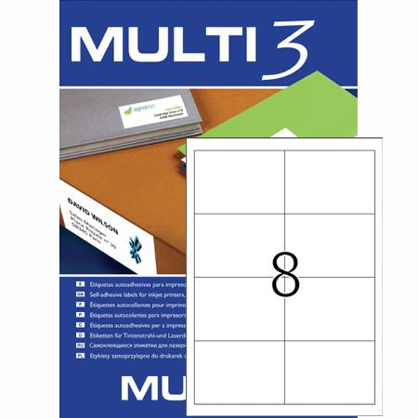 ΕΤΙΚΕΤΕΣ MULTI 3  97X67,7mm  Π100Φ LASER-INKJET-COPY