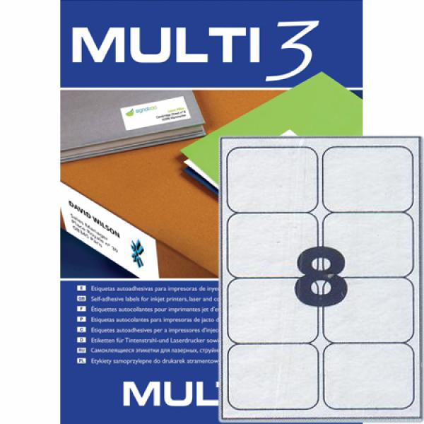ΕΤΙΚΕΤΕΣ MULTI 3  99.1X67.7mm  Π100Φ LASER-INKJET-COPY