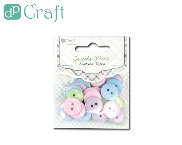 ΚΟΥΜΠΙΑ ΧΕΙΡΟΤΕΧΝΙΑΣ DP-CRAFT PASTEL ΠΛΑΣΤΙΚΑ 15ΜΜ 30TEM
