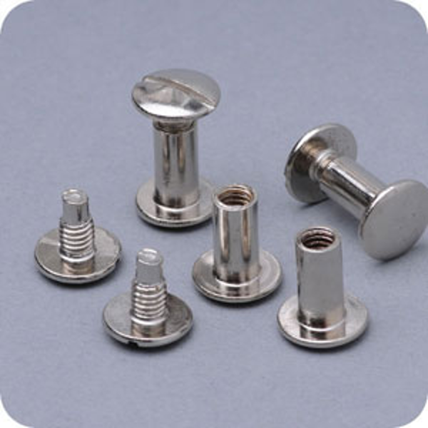 ΒΙΔΕΣ ΔΕΙΓΜΑΤΟΛΟΓΙΩΝ NICKEL Φ10mmX12mm ΣΕΤ/100ΤΕΜ