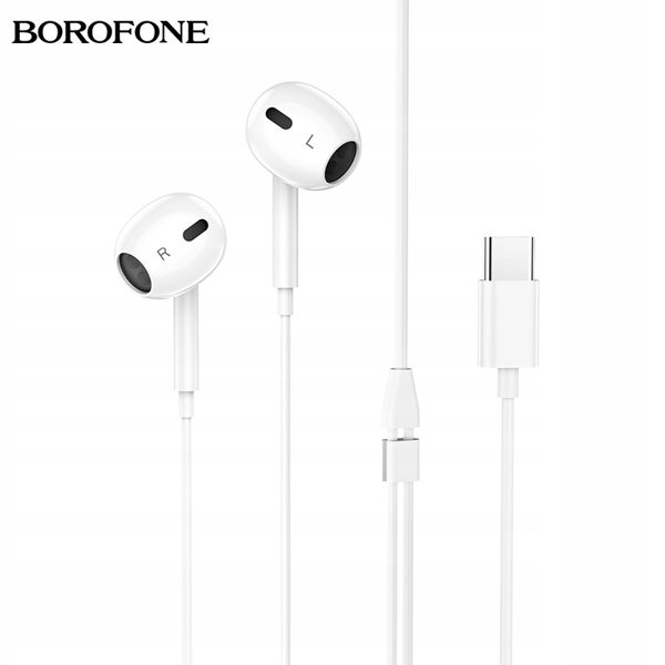 ΑΚΟΥΣΤΙΚΑ BOROFONE M30MAX IPHONE LIGHTING WHITE HANDSFREE