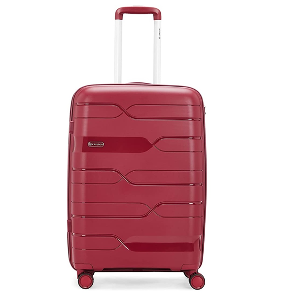 ΒΑΛΙΤΣΑ Bedford red medium BY CARLTON Μεσαία βαλίτσα κόκκινη BEDFOB65MRN