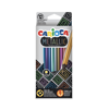 ΞΥΛΟΜΠΟΓΙΑ CARIOCA METALLIC 12TEM ΜΕΓΑΛΗ 3.3mm DARK-STRONG LEAD 43164