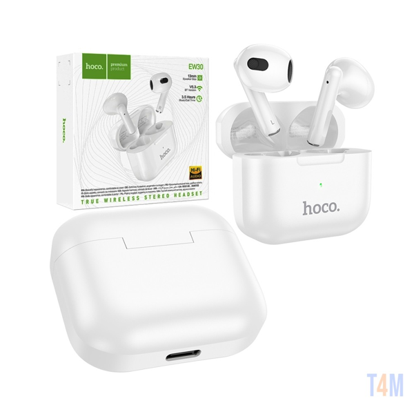 ΑΚΟΥΣΤΙΚΑ XO-EW30 PODS WHITE BLUETOOTH V5.3 EARPHONE TWS 13mm 3.5hours