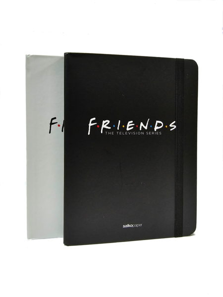 ΣΗΜΕΙΩΜΑΤΑΡΙΟ ΜΕ ΛΑΣΤΙΧΟ Salkopaper Α5 15Χ20.5εκ. 96φ. FRIENDS 2 ΣΧΕΔΙΑ