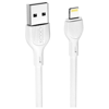 ΚΑΛΩΔΙΟ USB 2.0 MALE- LIGHTNING IPHONE ,1 Metres, 2.1A WHITE ,XO ,NB-200