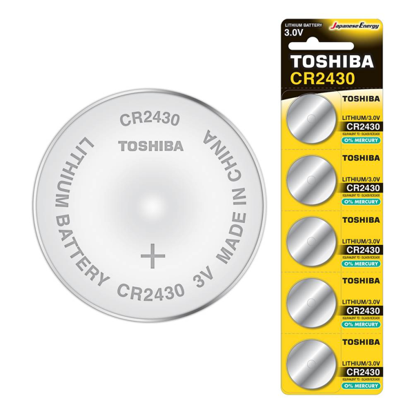 ΜΠΑΤΑΡΙΕΣ TOSHIBA LITHIUM CR2430 3V 1ΤΕΜ