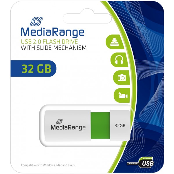 MNHMH USB MEDIA RANGE 32GB USB 2.0 BLACK MR-973