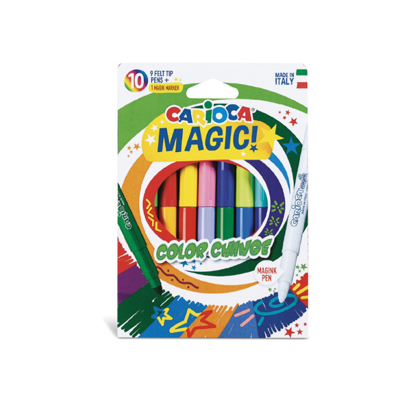 ΜΑΡΚΑΔΟΡΟΙ CARIOCA COLOR CHANGE  12ΧΡΩΜ.ΜΑΓΙΚΟΙ new!