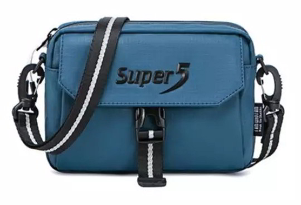 ΤΣΑΝΤΑΚΙ ΩΜΟΥ SUPER FIVE 13x4x18cm BLUE K00106-BL