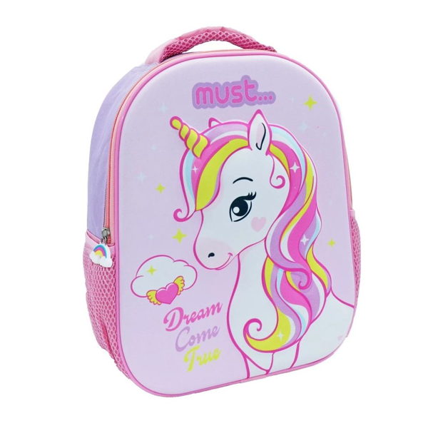 ΤΣΑΝΤΑ ΠΛΑΤΗΣ MUST ΝΗΠΙΟΥ 26Χ10Χ32 1ΘΗΚΗ 3D EVA UNICORN DREAM COME TRUE