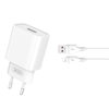 ΦΟΡΤΙΣΤΗΣ ΜΠΡΙΖΑΣ XO CE02D(EU) ΜΕ ΚΑΛΩΔΙΟ Lightning QC 3.0 18W 1x USB white