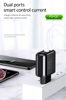 ΦΟΡΤΙΣΤΗΣ ΜΠΡΙΖΑΣ USAMS  T23, USB & type-C, οθόνη, 18W 3A, μαύρος