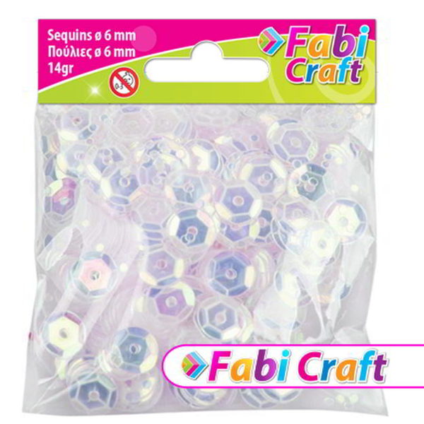 ΠΟΥΛΙΕΣ FABI 6mm 14gr ΛΕΥΚΕΣ 130313