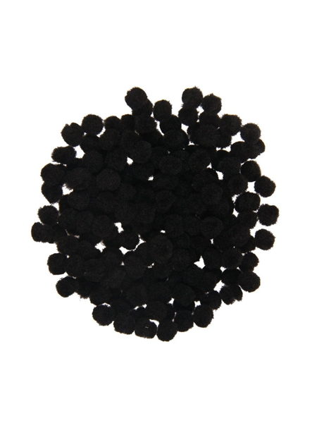 ΠΟΜ ΠΟΜ I-MONDI 10mm 200TEM ΜΟΝΟΧΡΩΜΑ ΜΑΥΡΑ No115-20-037