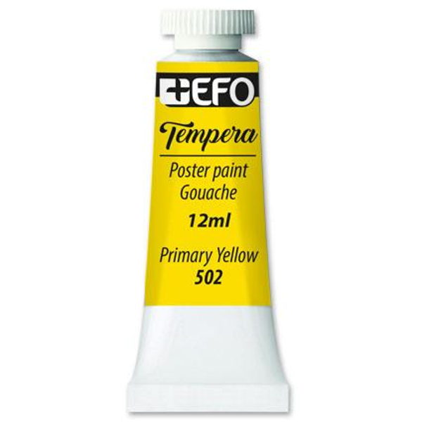 ΤΕΜΠΕΡΑ +EFO 12ml PRIMARY YELLOW-ΚΙΤΡΙΝΟ Νo502 σωληνάριο