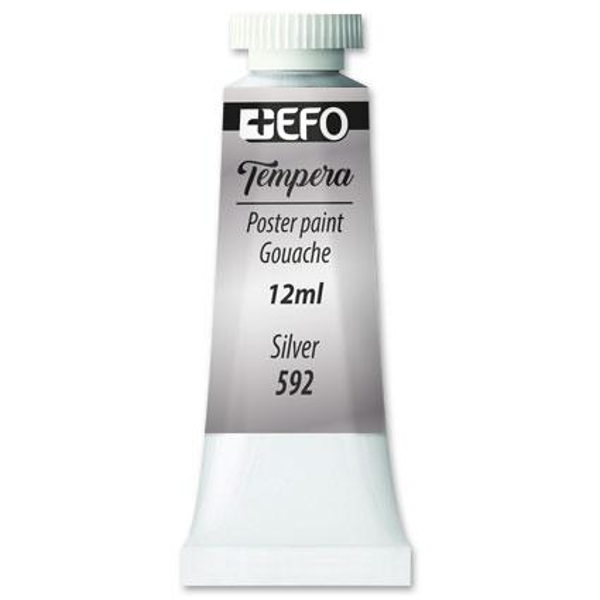 ΤΕΜΠΕΡΑ +EFO 12ml SILVER-ΑΣΗΜΙ Νo592 σωληνάριο