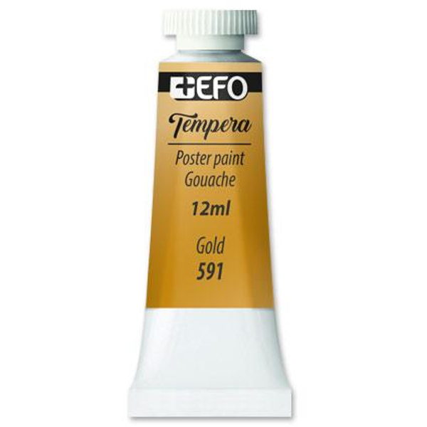 ΤΕΜΠΕΡΑ +EFO 12ml GLOD-ΧΡΥΣΟ Νo591 σωληνάριο