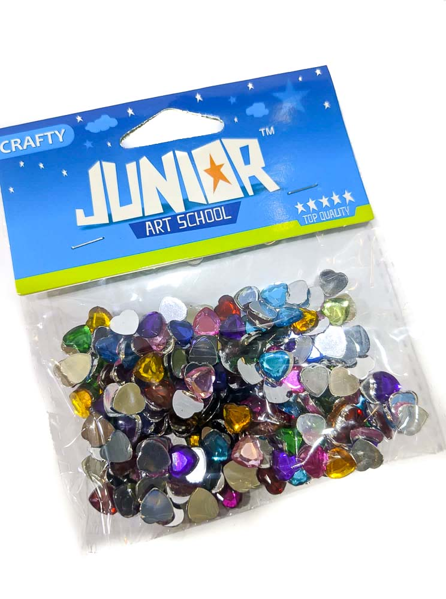 ΠΟΥΛΙΕΣ ΠΕΤΡΑΔΙΑ ΚΑΡΔΙΕΣ JUNIOR 8Χ8mm 200ΤΕΜ  J-137555