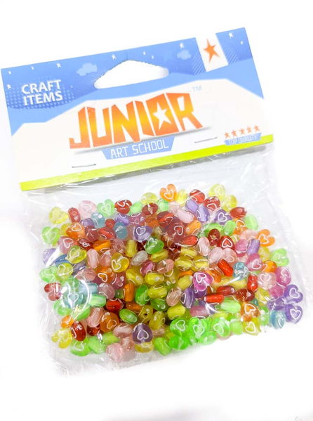 ΧΑΝΤΡΕΣ ΠΟΛΥΧΡΩΜΕΣ ΚΑΡΔΙΑ  JUNIOR 7mm 25gr  J-137511