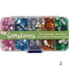 ΧΑΝΤΡΕΣ ΣΤΡΑΣΑΚΙΑ 55G GEMSTONES ΣΕ ΠΛΑΣΤΙΚΟ ΚΟΥΤΑΚΙ - 2 ΣΧΕΔΙΑ