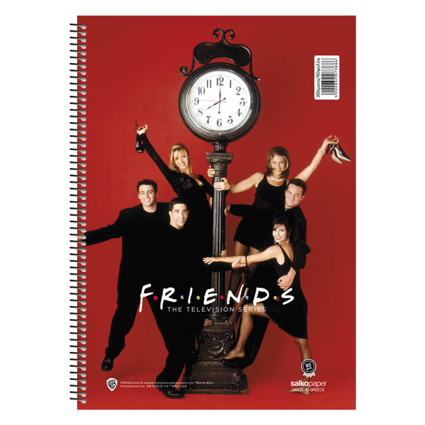 ΤΕΤΡΑΔΙΟ ΣΠΙΡΑΛ MONO SALKO FRIENDS 21X29 90Φ-180σελ. ΘΕΜΑΤΑ 3 7388