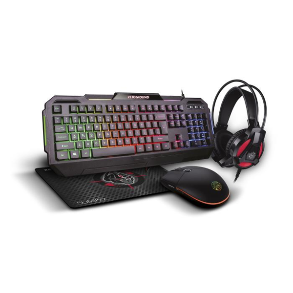 ΠΛΗΚΤΡΟΛΟΓΙΟ GAMING Set 4 in1 Zeroground KB-1900GUHMS SUMICO GREEK