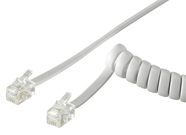 ΚΑΛΩΔΙΟ ΤΗΛΕΦΩΝΟΥ ΣΠΙΡΑΛ  2,0M-4pin Goodbay 50246 ΛΕΥΚΟ