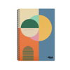ΤΕΤΡΑΔΙΟ ΣΠΙΡΑΛ SKAG BAUHAUS 17X25 60Φ*120σελ. ΘΕΜΑΤΑ 2