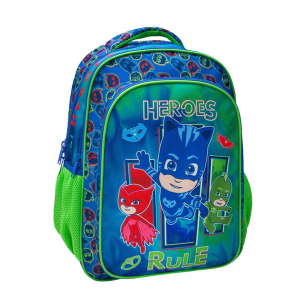 ΤΣΑΝΤΑ ΠΛΑΤΗΣ ΔΗΜΟΤΙΚΟΥ 32X18X43 3ΘΗΚΕΣ PJ MASKS HEROES RULE