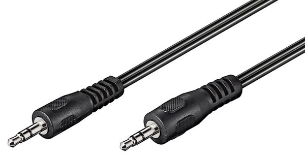 ΚΑΛΩΔΙΟ GOOBAY καλώδιο ήχου 3.5mm 50449, 3 pin stereo, 2.5m, μαύρο
