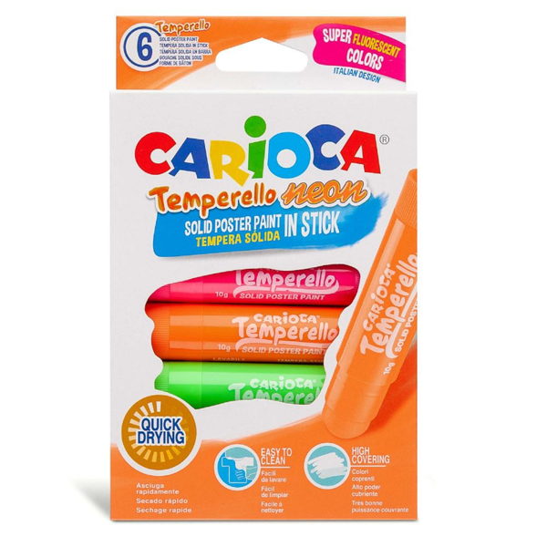 ΤΕΜΠΕΡΑ ΣΕ ΣΤΙΚ CARIOCA TEMPERELLO NEON 6TEM 42675