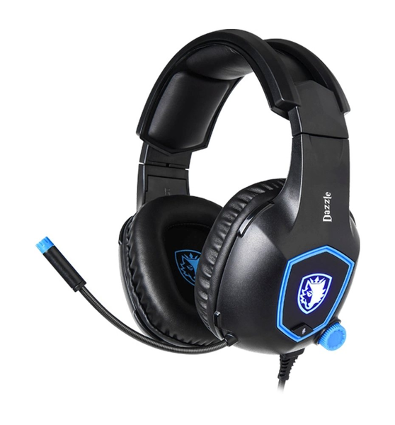 ΑΚΟΥΣΤΙΚΑ SADES Gaming Headset Dazzle SA-905-BL, 7.1CH, USB, 50mm ακουστικά