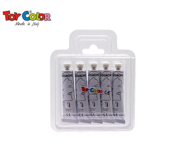 ΤΕΜΠΕΡΑ TOY COLOR 12ml WHITE-ΛΕΥΚΟ Νo1 σε σωληνάριο