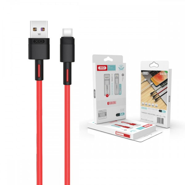 ΚΑΛΩΔΙΟ XO NBQ166 5A Fast Type-C Red 1m