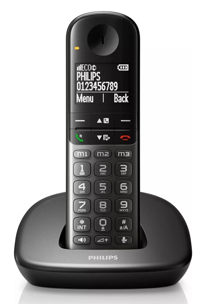 ΤΗΛΕΦΩΝΟ ΑΣΥΡΜΑΤΟ PHILIPS XL4901DS/34 ΜΑΥΡΟ ΕΛΛΗΝΙΚΟ ΜΕΝΟΥ